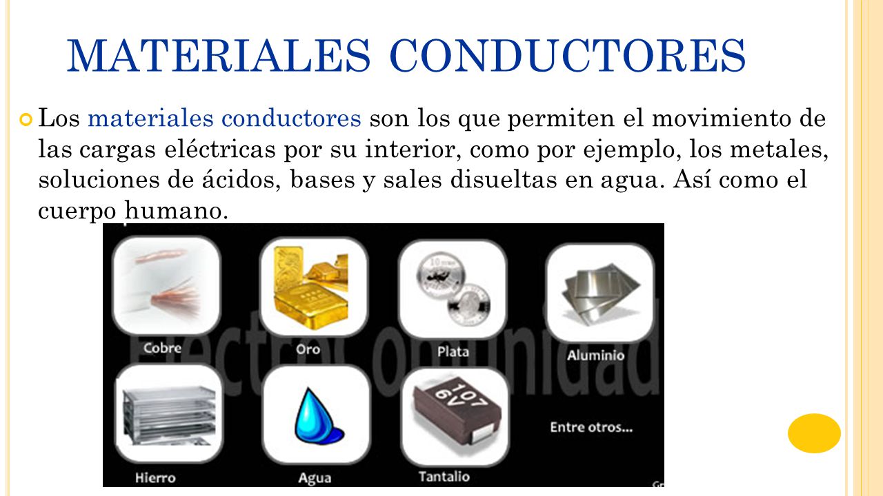 MATERIALES CONDUCTORES Y AISLANTES - ppt video online descargar